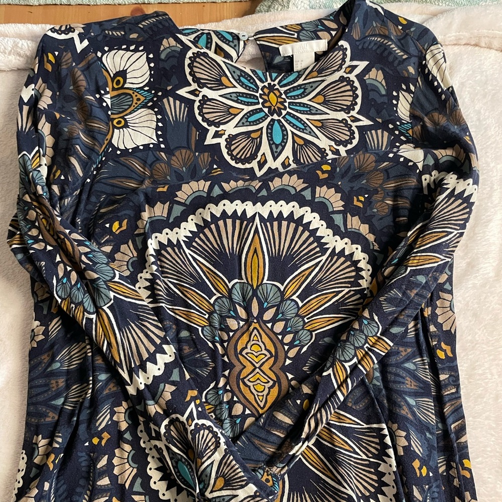 Printed Shift Dress